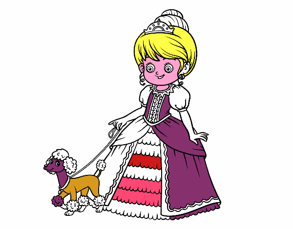Principessa con cagnolino