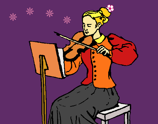 Dama violinista 