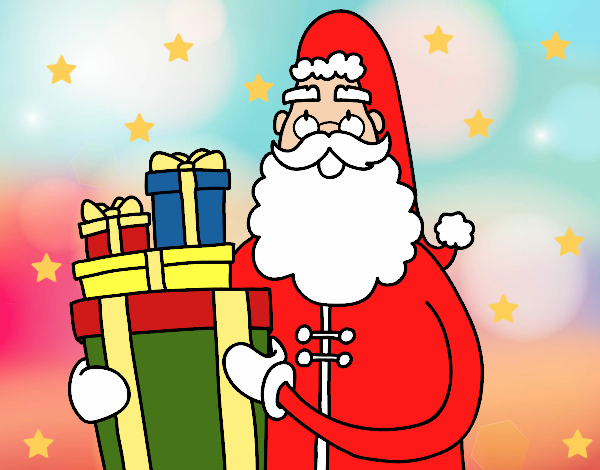Santa Claus con i regali