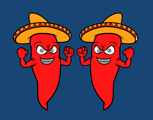Alcuni peperoni messicani