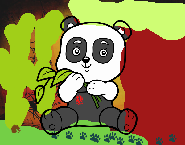 Un orso panda
