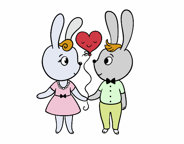 Coniglietti innamorati