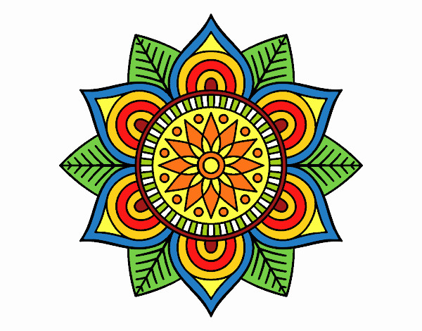 Mandala fiore stella