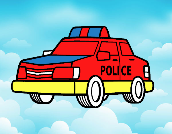 Una macchina della polizia