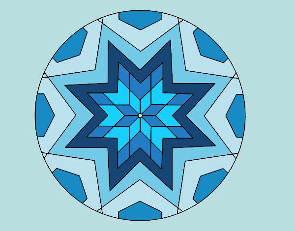 Mandala mosaico stelle