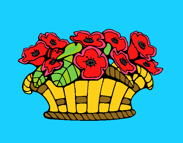 cesto di fiori