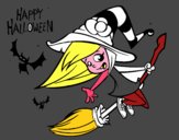 Una strega di Halloween