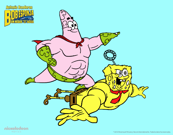 la missione di Spongeboob e Patrik nell vento