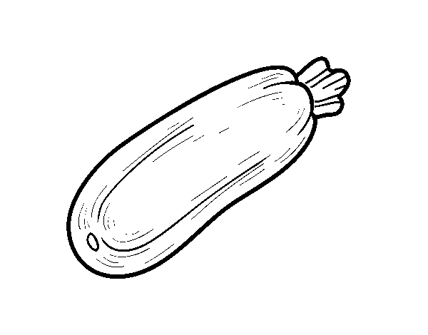 Disegno di A zucchini da Colorare