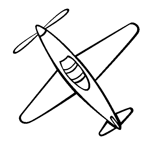 Disegno di Aeroplano III da Colorare