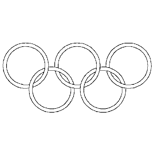 Disegno di Anelli dei giochi olimpici  da Colorare
