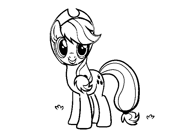 Disegno di Applejack My Little Pony da Colorare