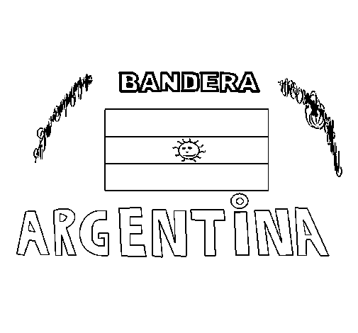 Disegno di Argentina da Colorare