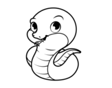 Dibujo de Baby serpente