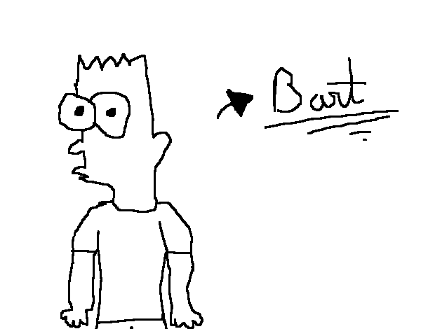 Disegno di Bart sorpreso da Colorare
