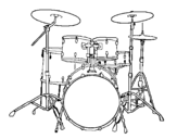 Dibujo de Batteria di percussioni