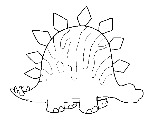 Disegno di Bebè tuojiangosauro da Colorare