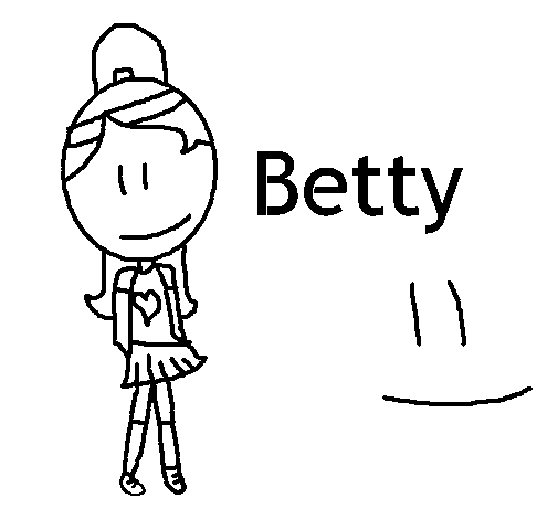 Disegno di Betty da Colorare