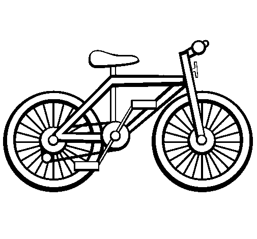 Disegno di Bicicletta da Colorare