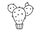 Dibujo de Cactus ficodindia