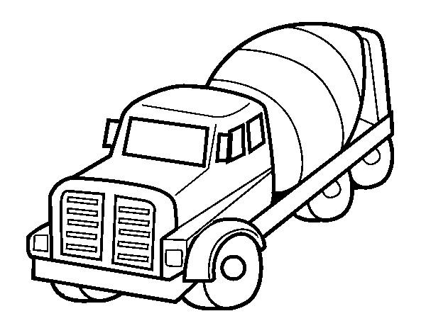 Disegno di Camion betoniera da Colorare