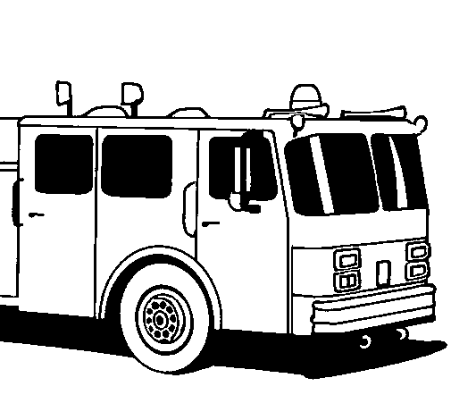 Disegno di Camion dei pompieri da Colorare