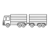 Disegno di Camion di trailer da colorare