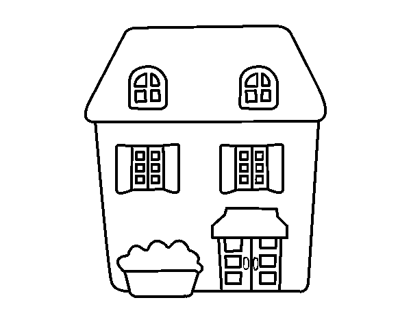 Disegno di Casa stile inglese da Colorare