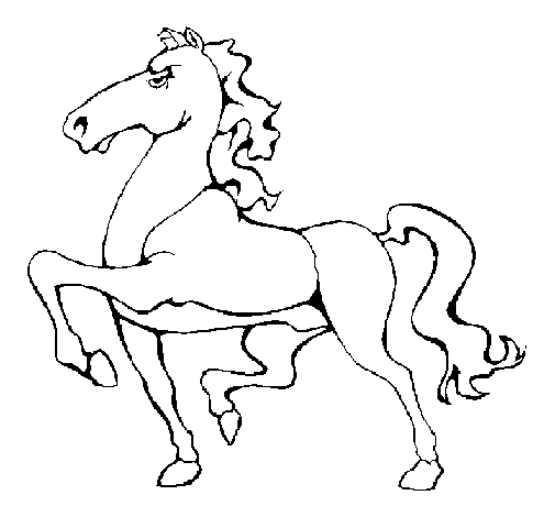 Disegno di Cavallo in sfilata  da Colorare