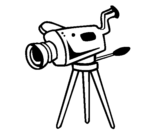 Disegno di Cinecamera da Colorare