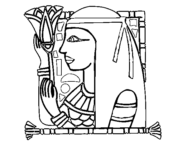 Disegno di Cleopatra da Colorare