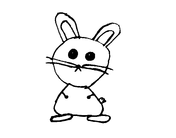 Disegno di Coniglietto simpatico da Colorare