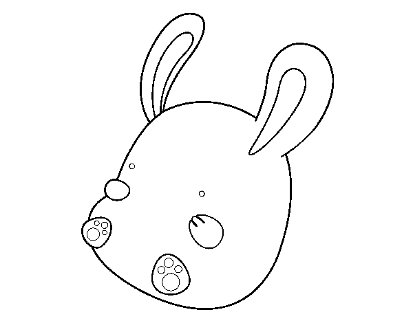 Disegno di Coniglio bebè da Colorare