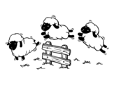 Disegno di Contare le pecore da colorare