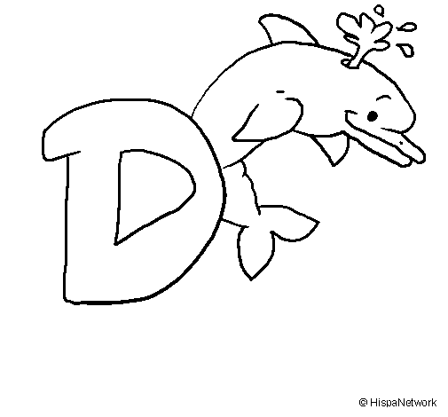 Disegno di Delfino  da Colorare