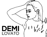 Disegno di Demi Lovato Confident da colorare