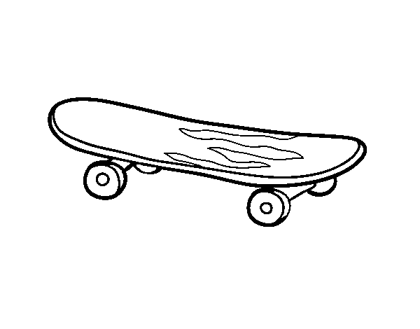 Disegno Di Di Skate Da Colorare