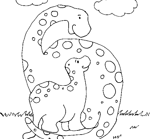 Disegno di Dinosauri da Colorare