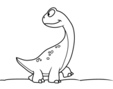 Disegno di Dinosauro Piecito da colorare