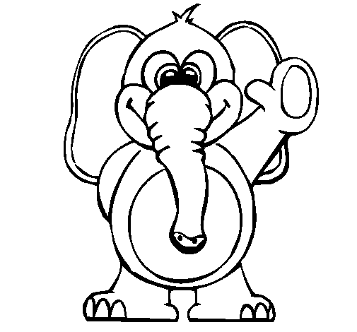 Disegno di Elefante 2 da Colorare