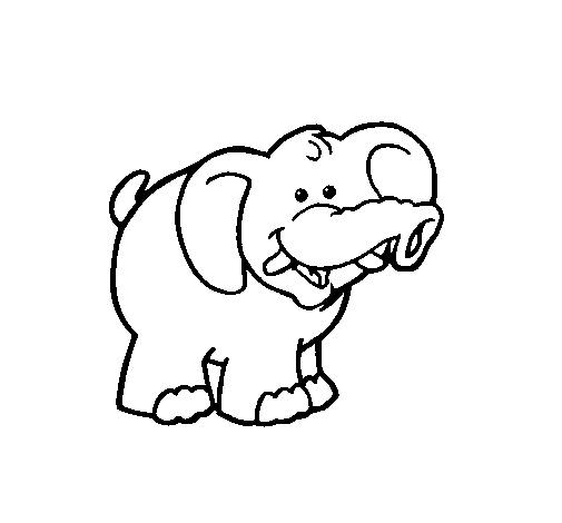 Disegno di Elefante 3 da Colorare