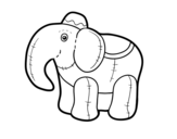 Disegno di Elefante di straccio da colorare
