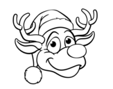 Dibujo de Faccia di renna Rudolph