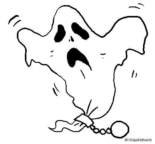 Disegno di Fantasma incatenato  da Colorare