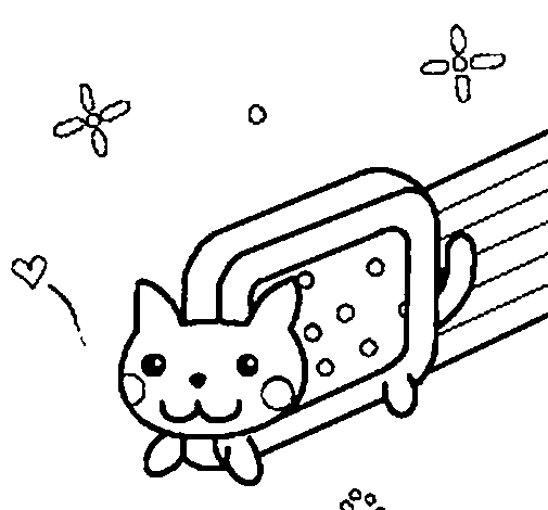 Disegno di Fantasy Cat da Colorare