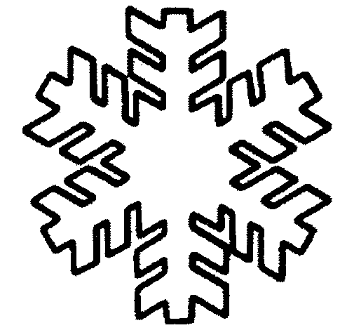 Disegno di Fiocco di neve  da Colorare