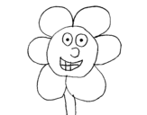 Dibujo de Fiore sorridente