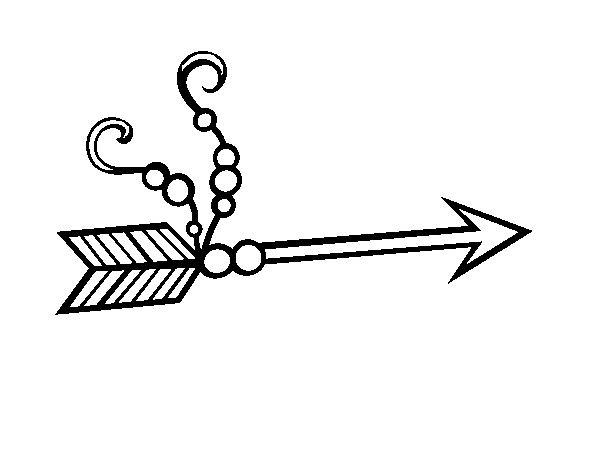 Disegno di Freccia indiana da Colorare