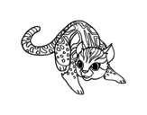 Disegno di Gatto selvatico africano da colorare