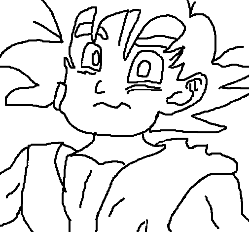 Disegno di Goku da Colorare